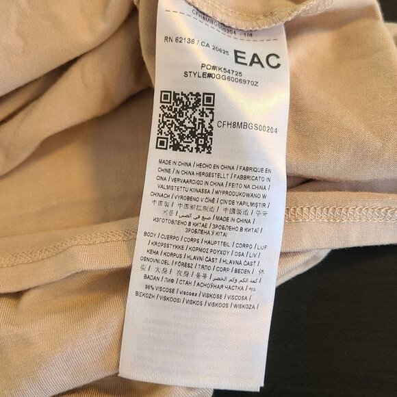 Marciano Guess Marcel Top Sleeveless Shirt NEW Minimalist Quiet Luxury Basic Lg - Picture 8 of 8